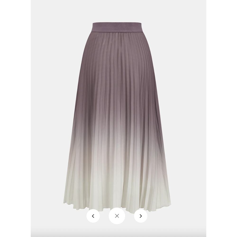NWT Commense Gradient Pleated Maxi Skirt Sz XL - Picture 2 of 4
